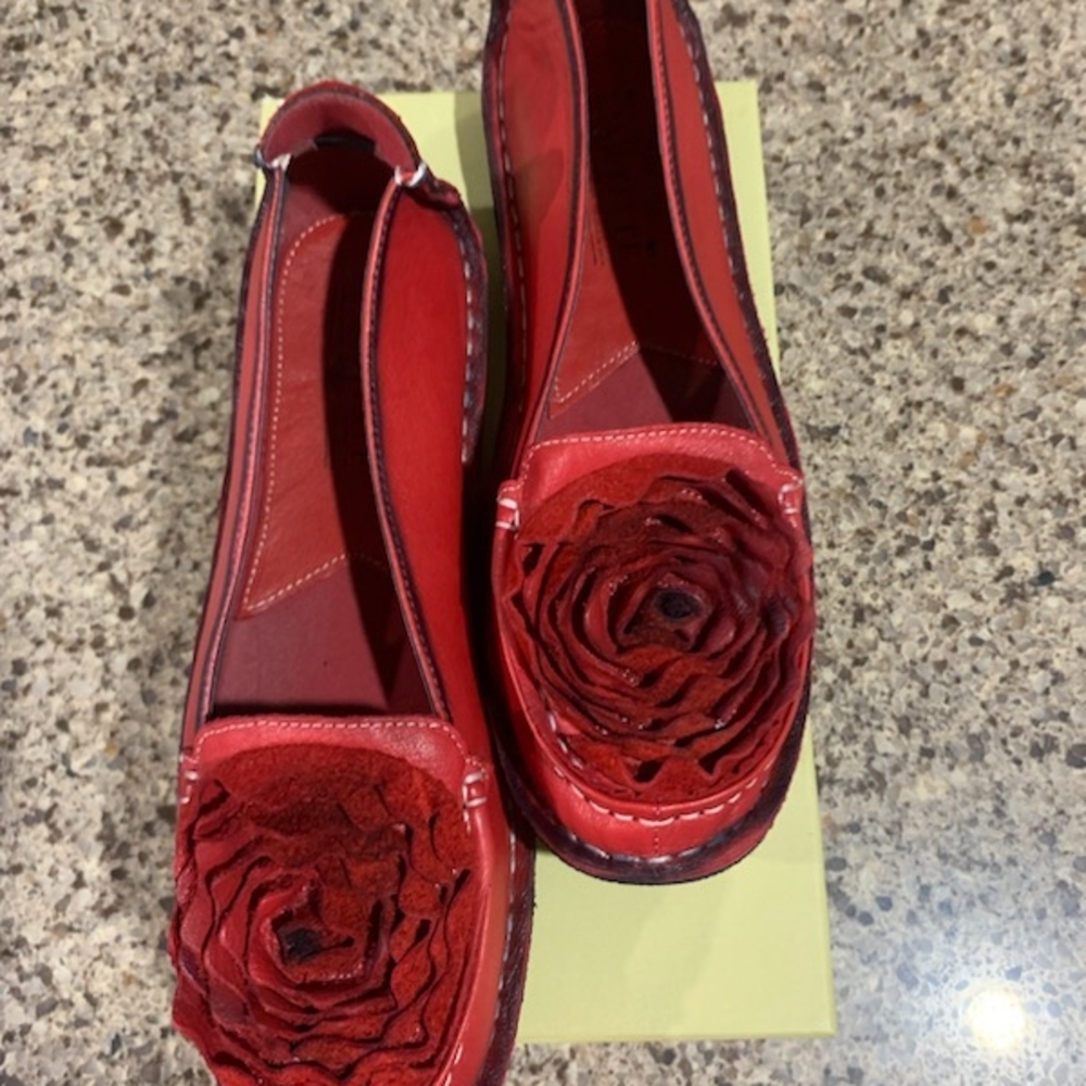 L'ATISTE Dezi Red  Loafers